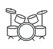Drum set icon