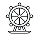Ferris wheel icon