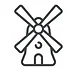 Simple windmill icon